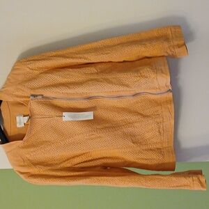 Chicos Peach Textured Women's Jacket